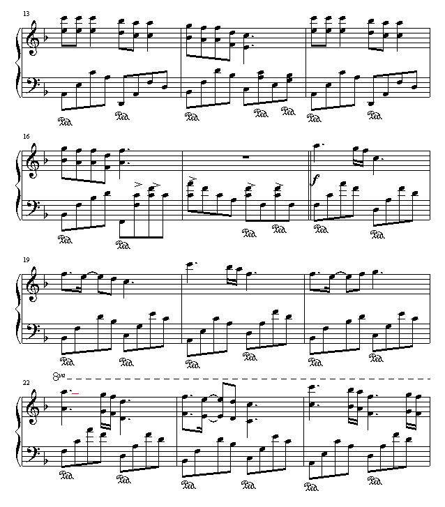 梦中的你钢琴曲谱（图2）