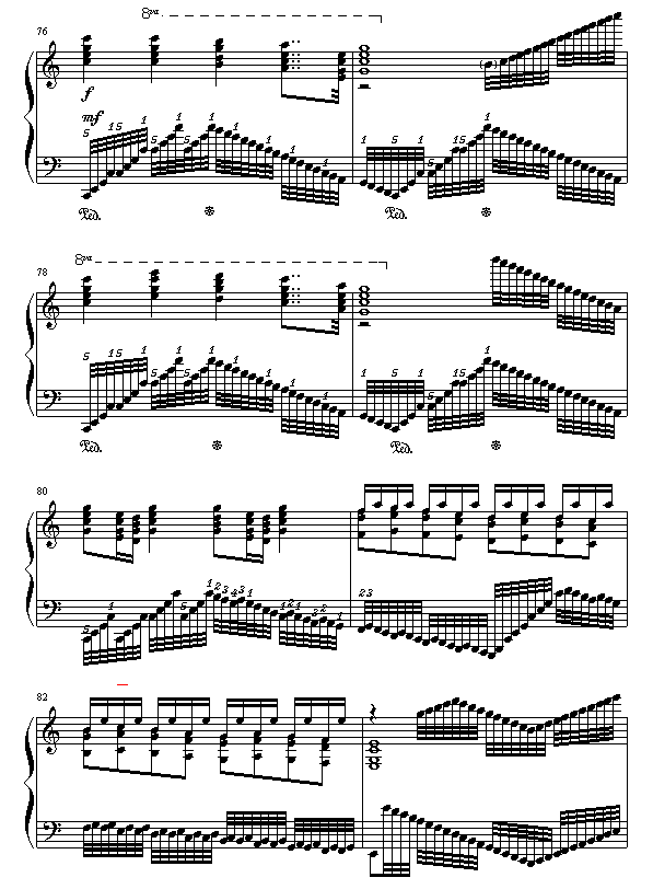 c大调练习曲钢琴曲谱（图7）