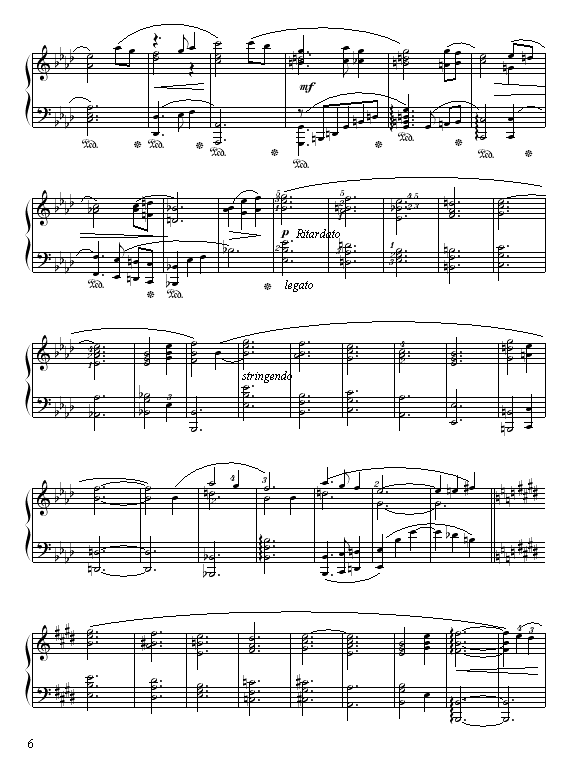 落叶的梦第二首钢琴曲谱（图6）