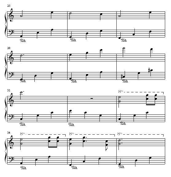 缘钢琴曲谱（图3）