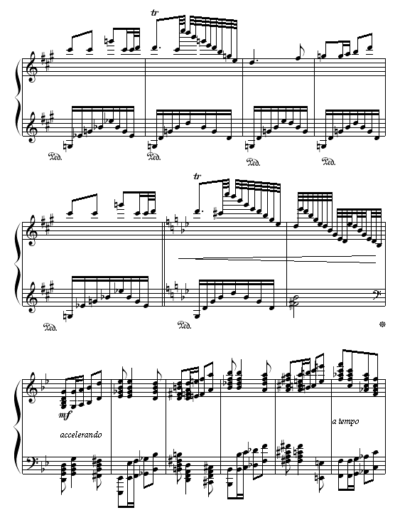 小红帽与狼外婆钢琴曲谱（图7）