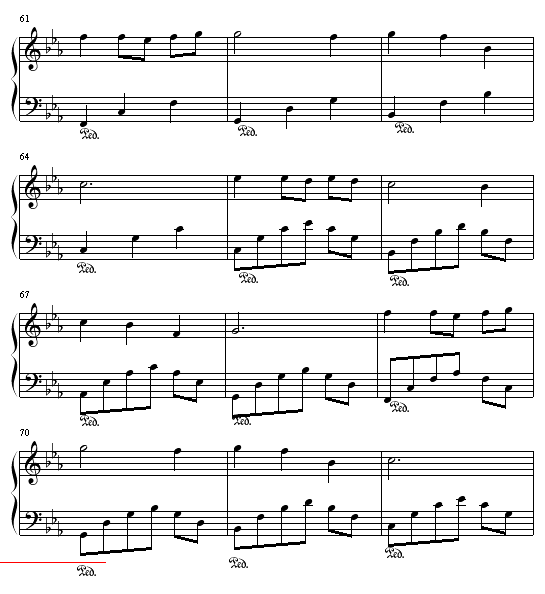 缘钢琴曲谱（图6）