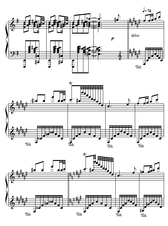 小红帽与狼外婆钢琴曲谱（图6）
