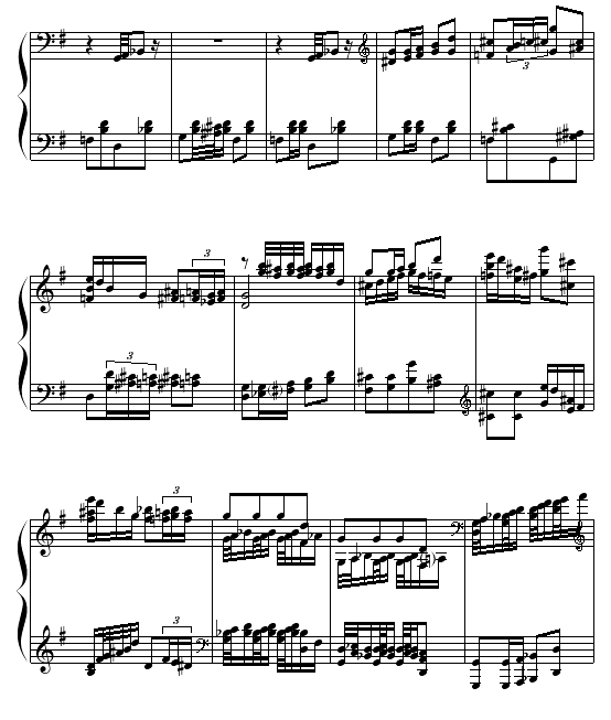 小红帽与狼外婆钢琴曲谱（图2）
