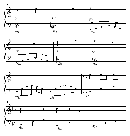 缘钢琴曲谱（图5）