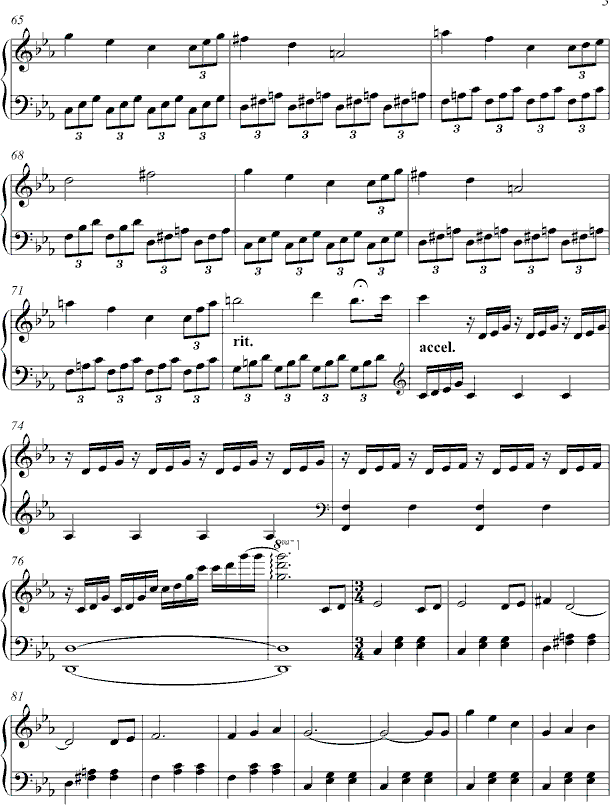 停不了的华尔兹钢琴曲谱（图3）