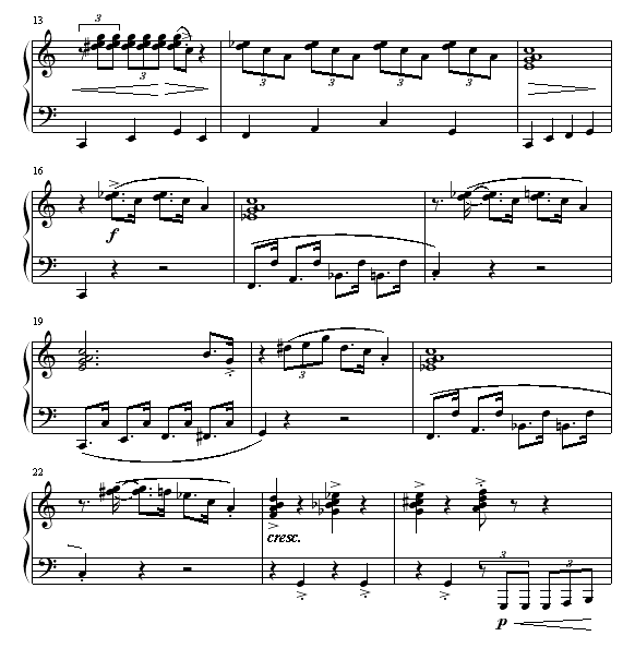 洒脱钢琴曲谱（图2）