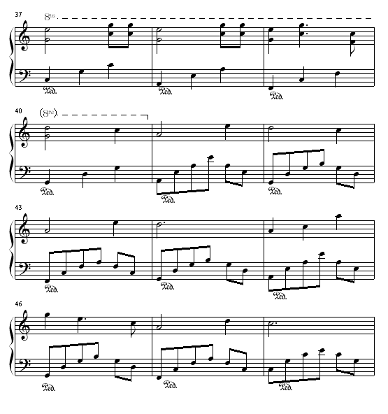 缘钢琴曲谱（图4）