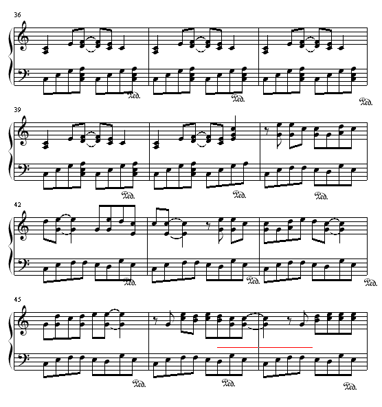 爱钢琴曲谱（图4）
