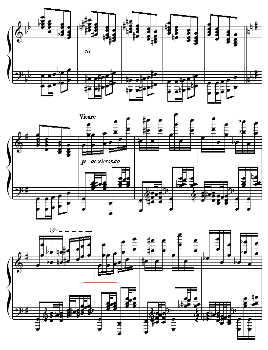 小红帽与狼外婆钢琴曲谱（图8）