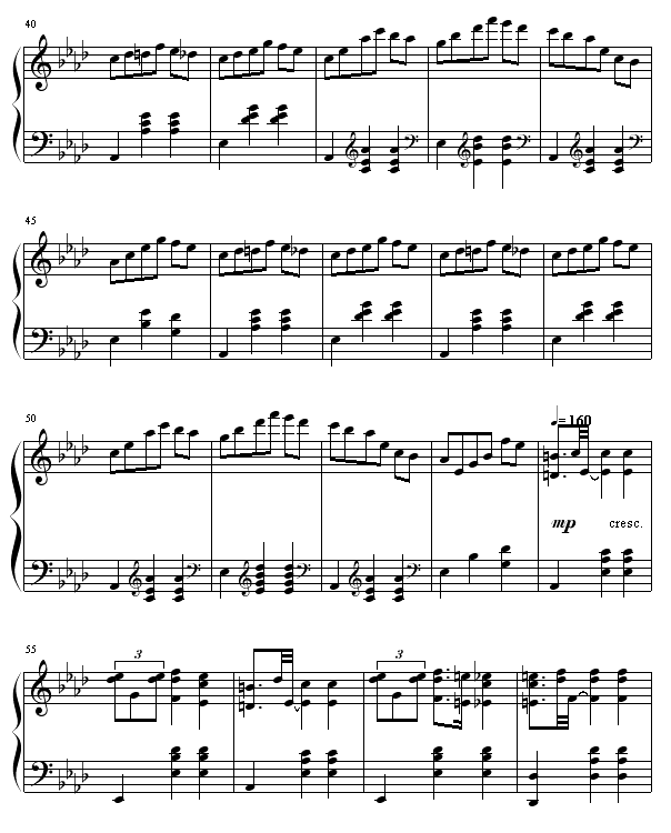 热情华尔滋钢琴曲谱（图3）