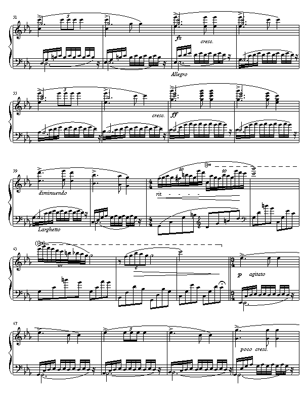 c 小调夜曲钢琴曲谱（图3）