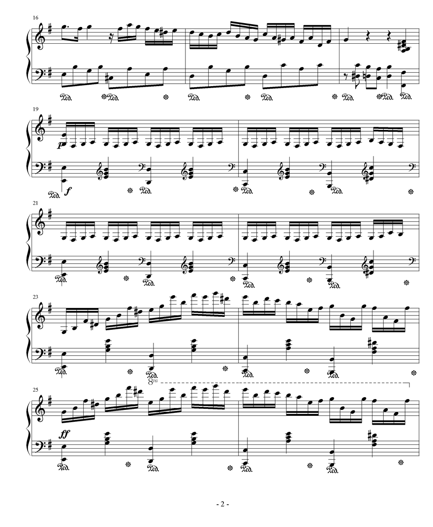 《不能说的秘密》JAY的SECRET钢琴曲谱（图2）