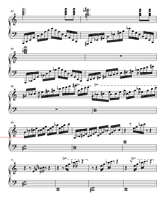 秋风秋雨钢琴曲谱（图6）