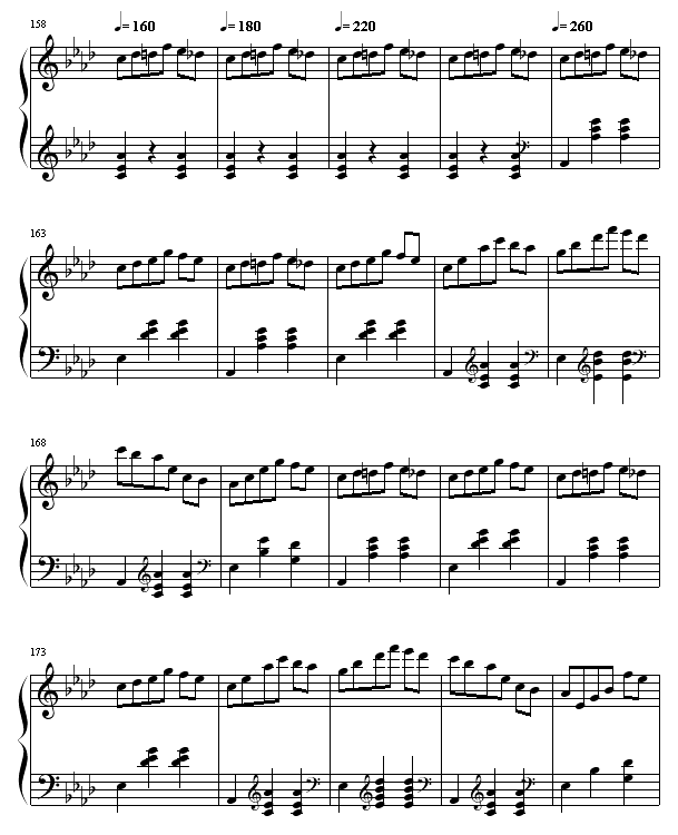 热情华尔滋钢琴曲谱（图9）