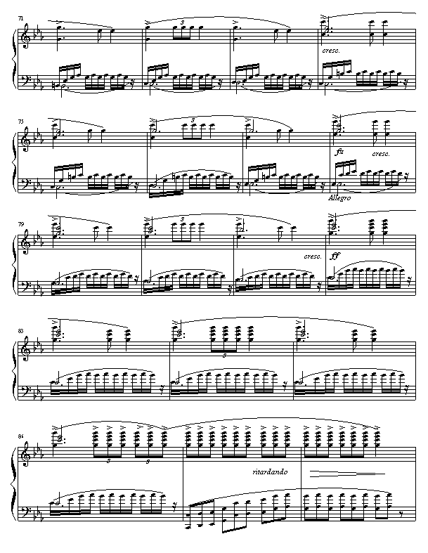 c 小调夜曲钢琴曲谱（图4）