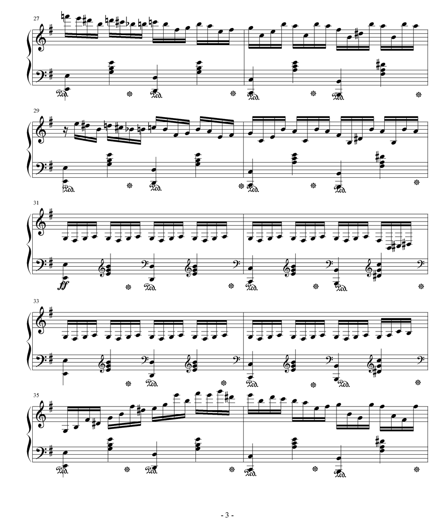 《不能说的秘密》JAY的SECRET钢琴曲谱（图3）