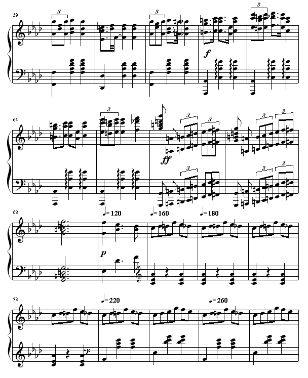 热情华尔滋钢琴曲谱（图4）