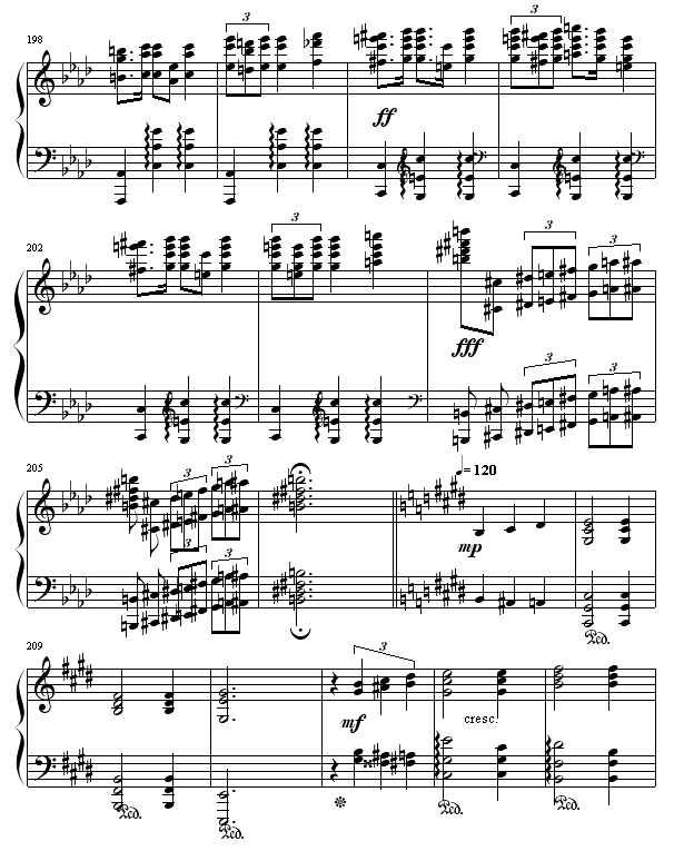热情华尔滋钢琴曲谱（图11）