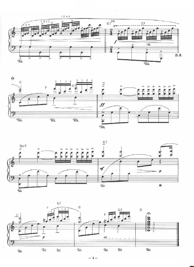 水边的阿蒂丽娜钢琴曲谱（图4）