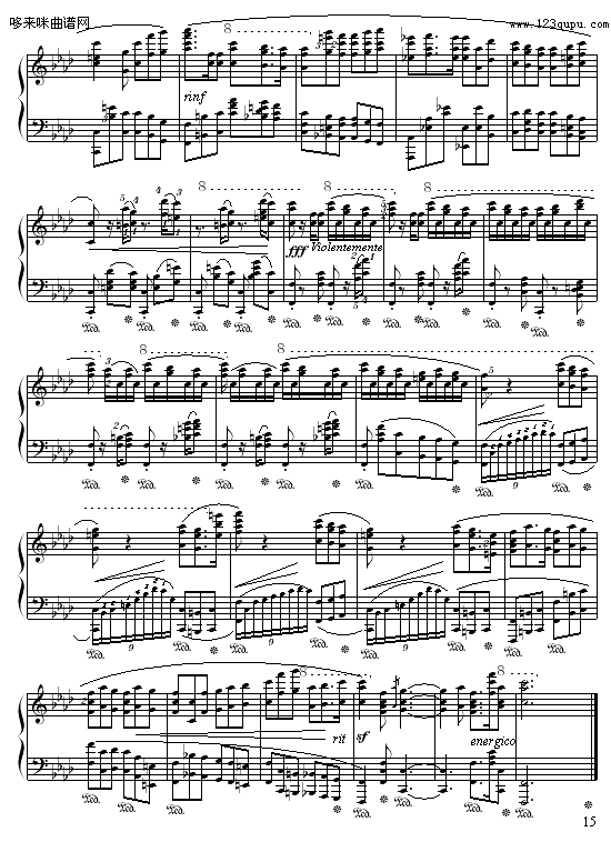 落叶的梦第二首-苗波钢琴曲谱（图15）
