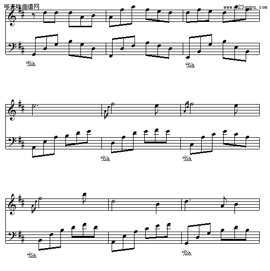 拂堤若雨-花叙钢琴曲谱（图2）