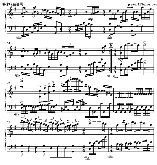 幻想曲-流氓钢琴曲谱（图2）