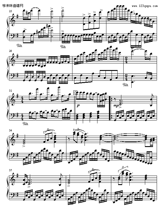 幻想曲-流氓钢琴曲谱（图3）