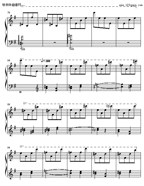 谐谑曲-Hamlet钢琴曲谱（图5）