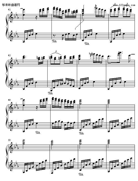 来自密境（初雪的喜悦）-windyoption钢琴曲谱（图4）