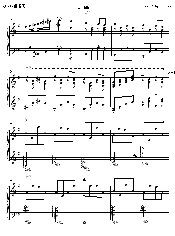 谐谑曲-Hamlet钢琴曲谱（图4）