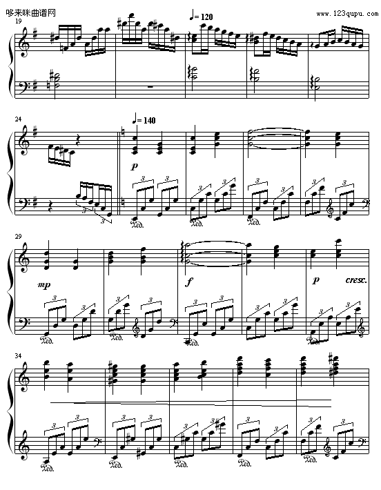 谐谑曲-Hamlet钢琴曲谱（图2）