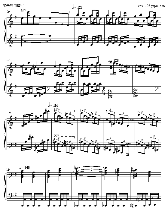 谐谑曲-Hamlet钢琴曲谱（图6）