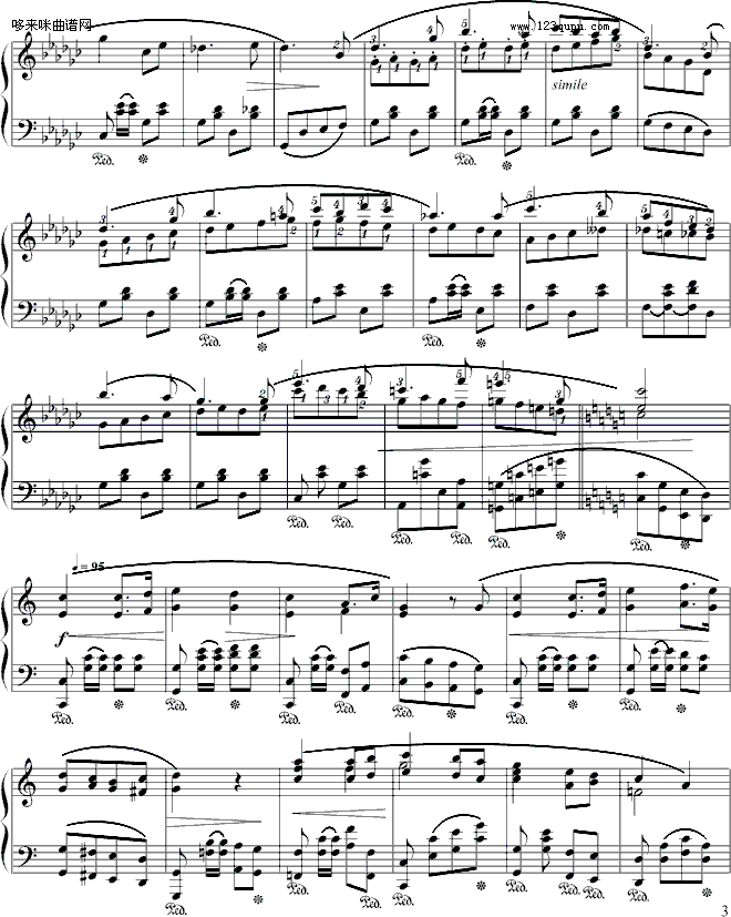 进行曲-苗波钢琴曲谱（图3）