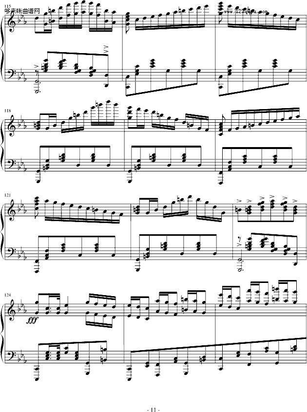 c小调波兰舞曲-心兰钢琴曲谱（图11）