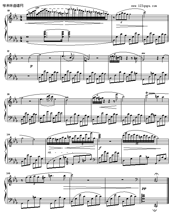 c 小调夜曲-京寒钢琴曲谱（图5）