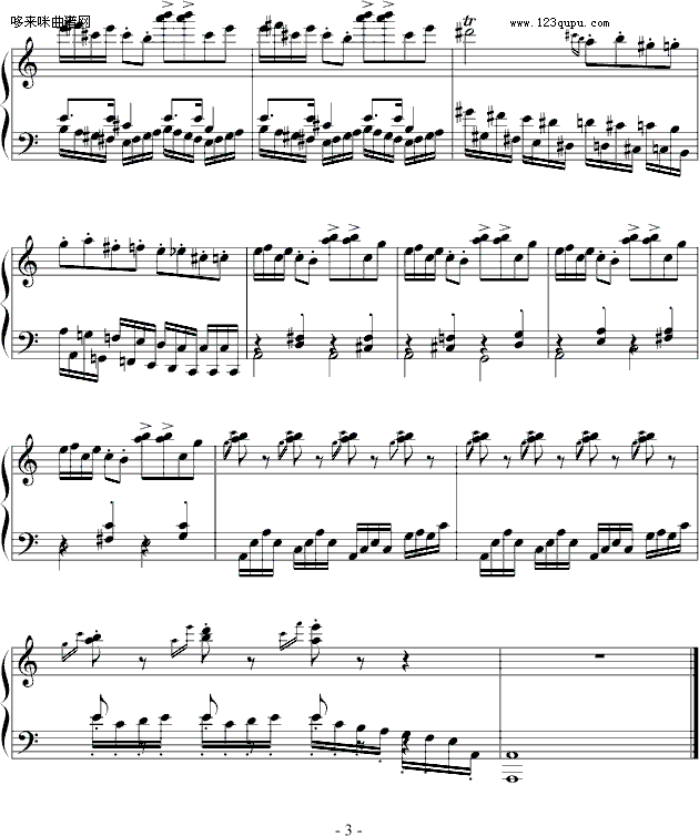 a小调谐谑曲-nkhun钢琴曲谱（图3）