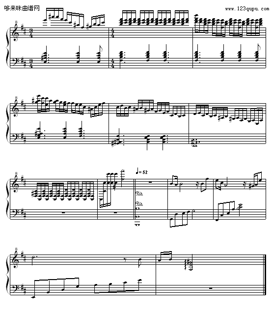 随笔-raymond142钢琴曲谱（图4）