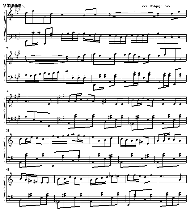 舞艺-夜猫儿钢琴曲谱（图2）