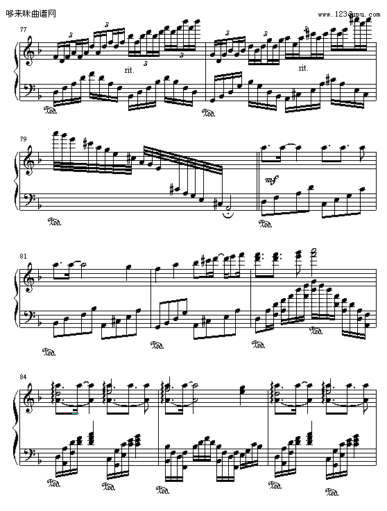 来自密境（风起，枫起）-windyoption钢琴曲谱（图8）