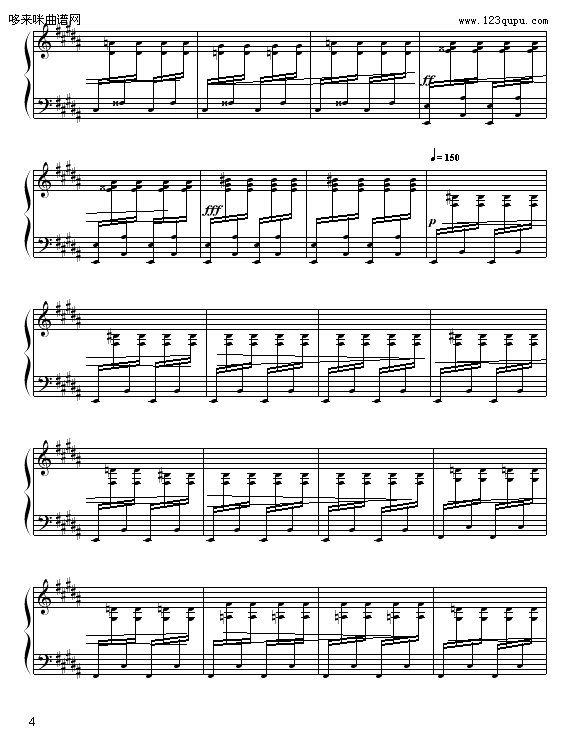 魔鬼-苗波钢琴曲谱（图4）
