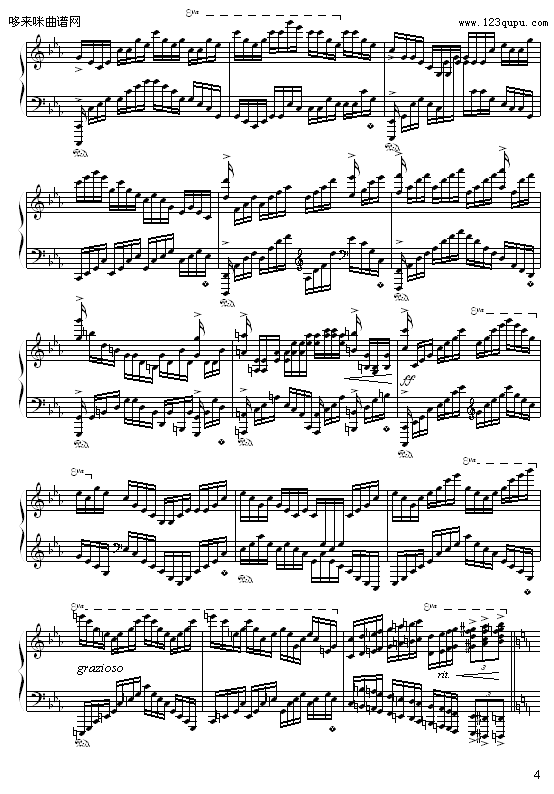 c小调练习曲-9632587410钢琴曲谱（图4）