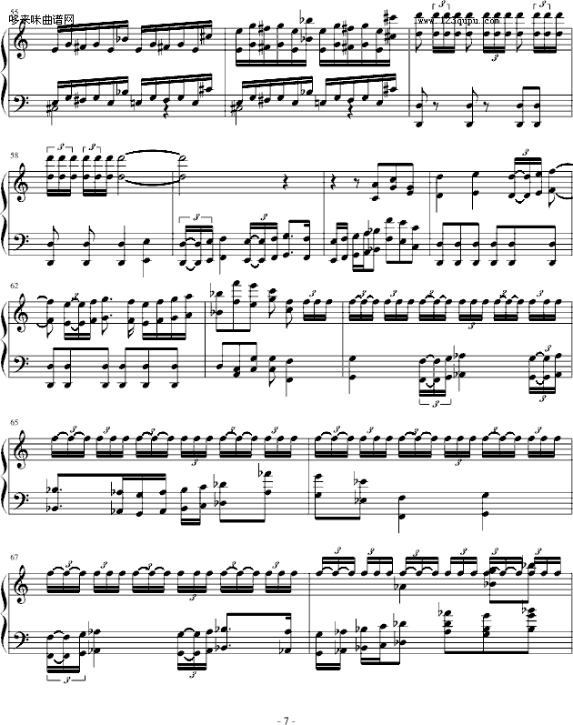 高达SEED-D交响组曲第5章 钢琴版-动漫影视钢琴曲谱（图7）