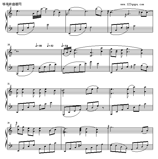 心中的柳絮-raymond142钢琴曲谱（图3）