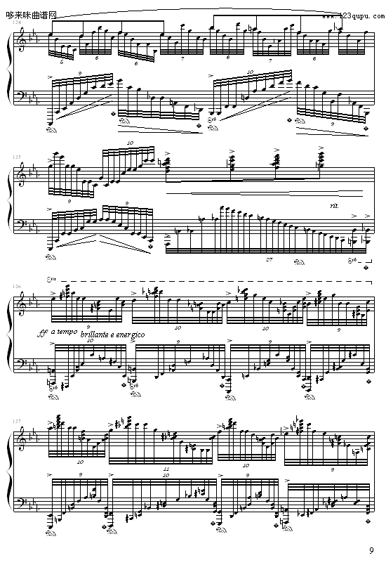 c小调练习曲-9632587410钢琴曲谱（图9）