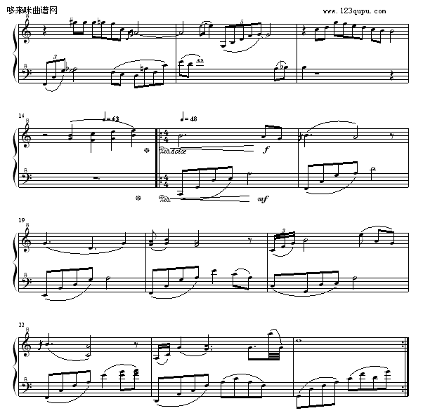 心中的柳絮-raymond142钢琴曲谱（图2）