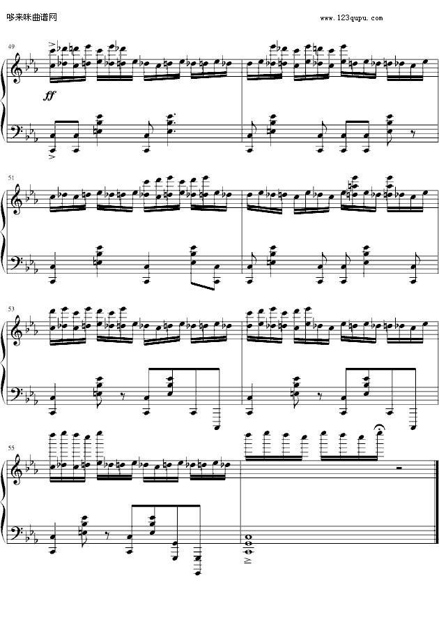 Enduring Movement-麦比多多版-海上钢琴师钢琴曲谱（图7）