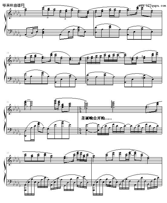 都市夜景-OK贴钢琴曲谱（图3）