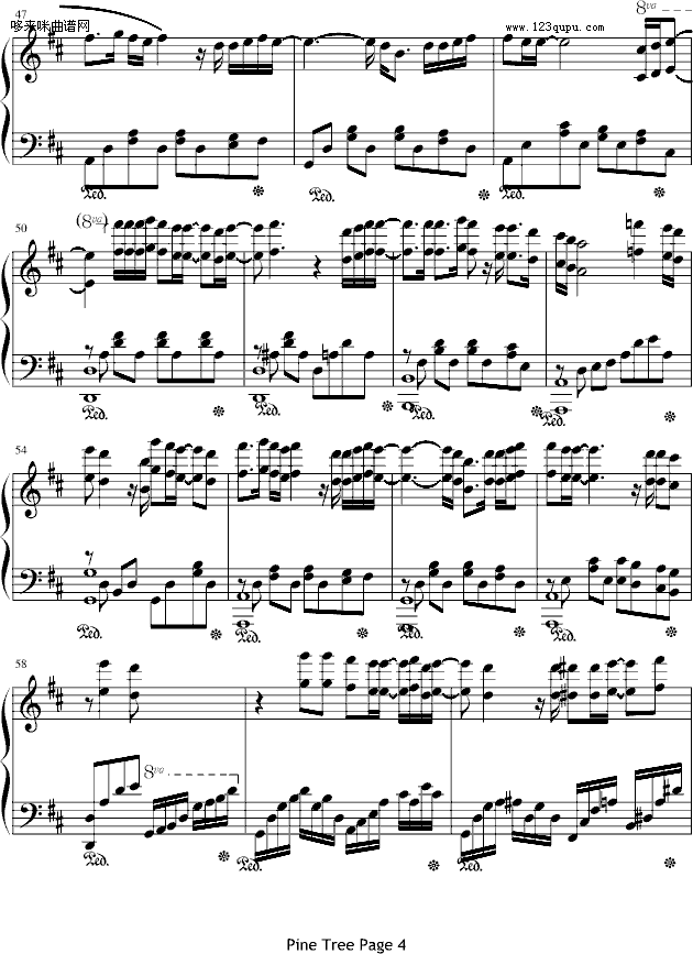 Pinr Tree-安七炫钢琴曲谱（图4）