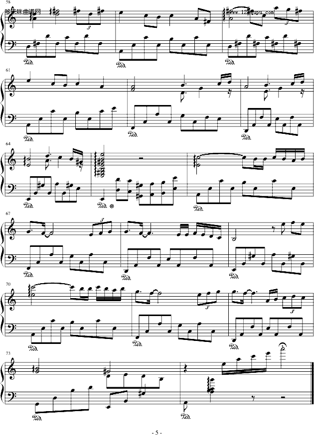 记忆-windtsao钢琴曲谱（图5）